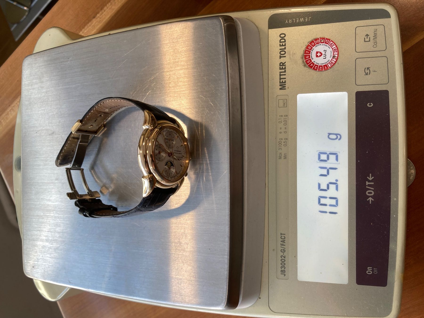 Eterna Uhren: Eterna Golduhr 750 Vollkalender Chronograph – Gebraucht aus Sempach von Pablonsky 3