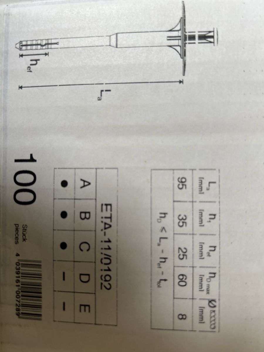 Ferramenta: Dübeln EJOT H1 eco 095 – Nuovo (secondo la descrizione) da zürich venduto da pauloreal 2