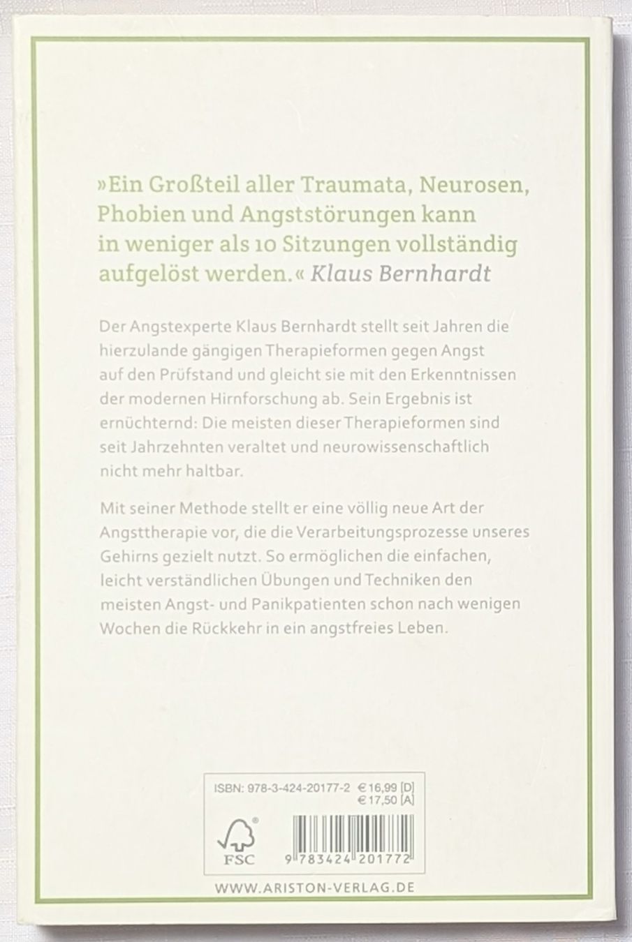 Libri: Panikattacken loswerden - Klaus Bernhardt – Nuovo (secondo la descrizione) da Wängi venduto da ABIZONE-86 1