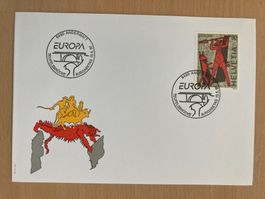 Schweiz 1997 Ersttagsbrief Europa CEPT Teufelsbrücke