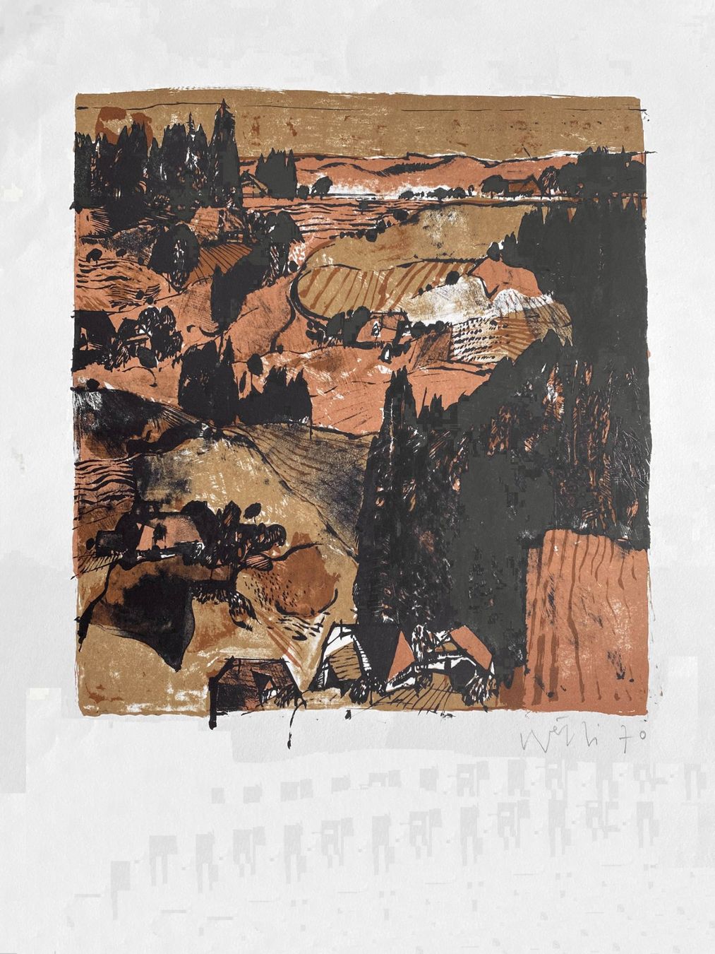 Grafica & Litografie: Hugo Welti, Lithografie, 1970 – Nuovo (secondo la descrizione) da grenchen venduto da Belarte