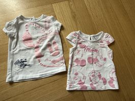 Sommer Set: 2x Minnie Maus T-Shirts, Grösse 62