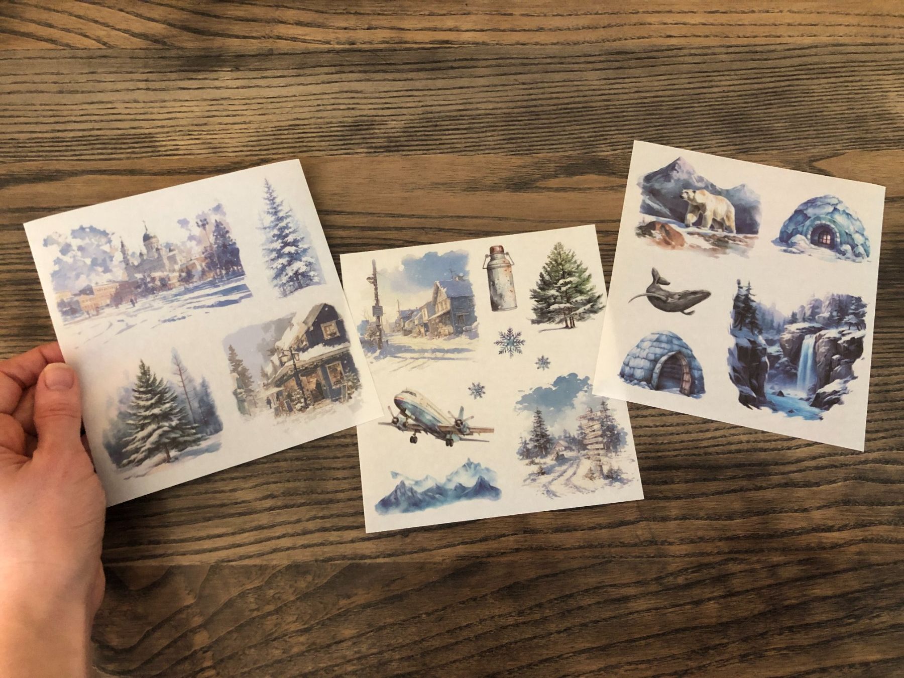 Sticker: Sticker Aufkleber Scrapbook Berge Winter Schnee – Nuovo (secondo la descrizione) da Berg am Irchel venduto da Zweiti_Chance