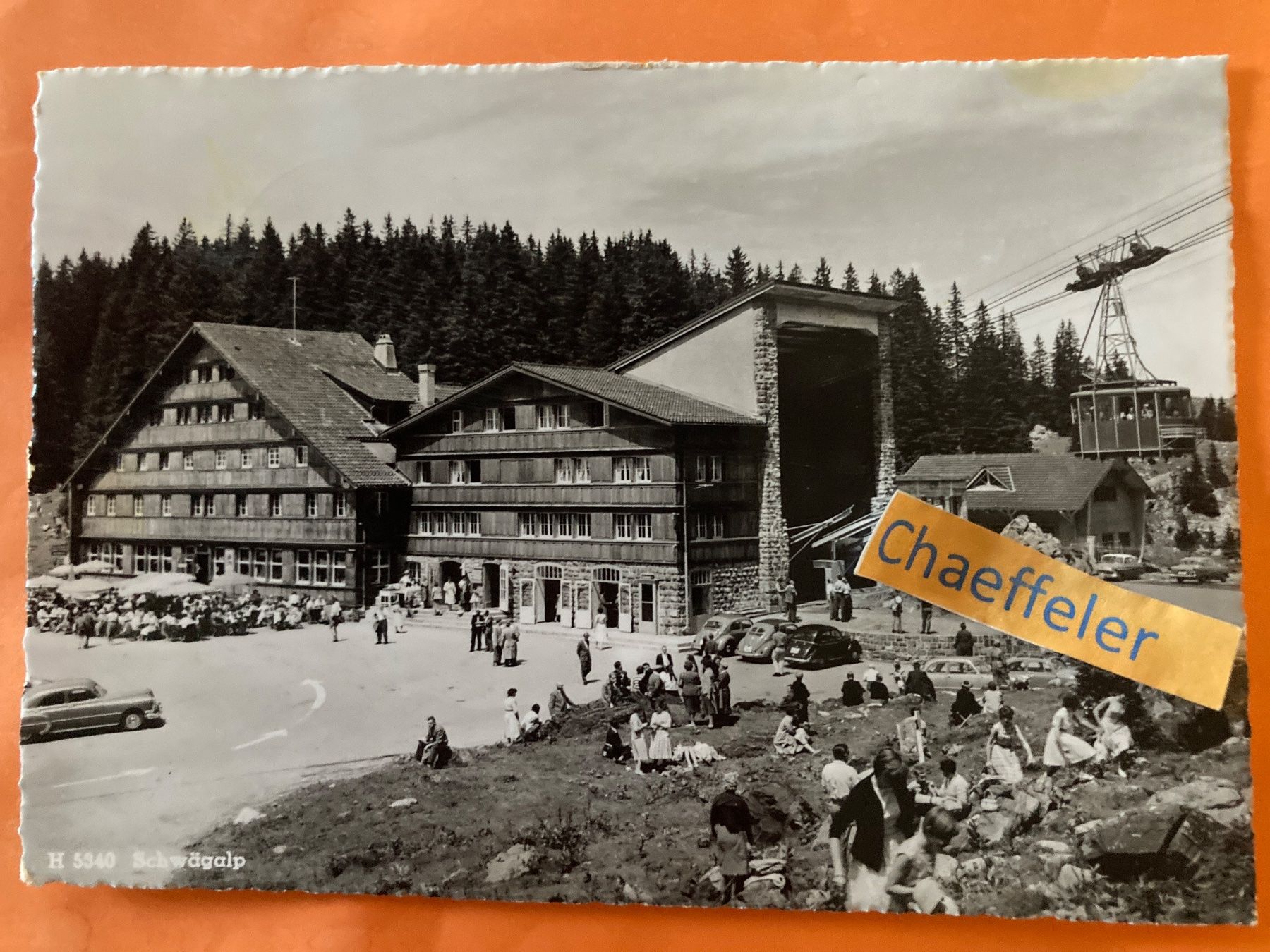Ansichtskarten: 1968 Buffet Säntis-Schwebebahn, Schwägalp – Gebraucht aus Zürich von Chaeffeler