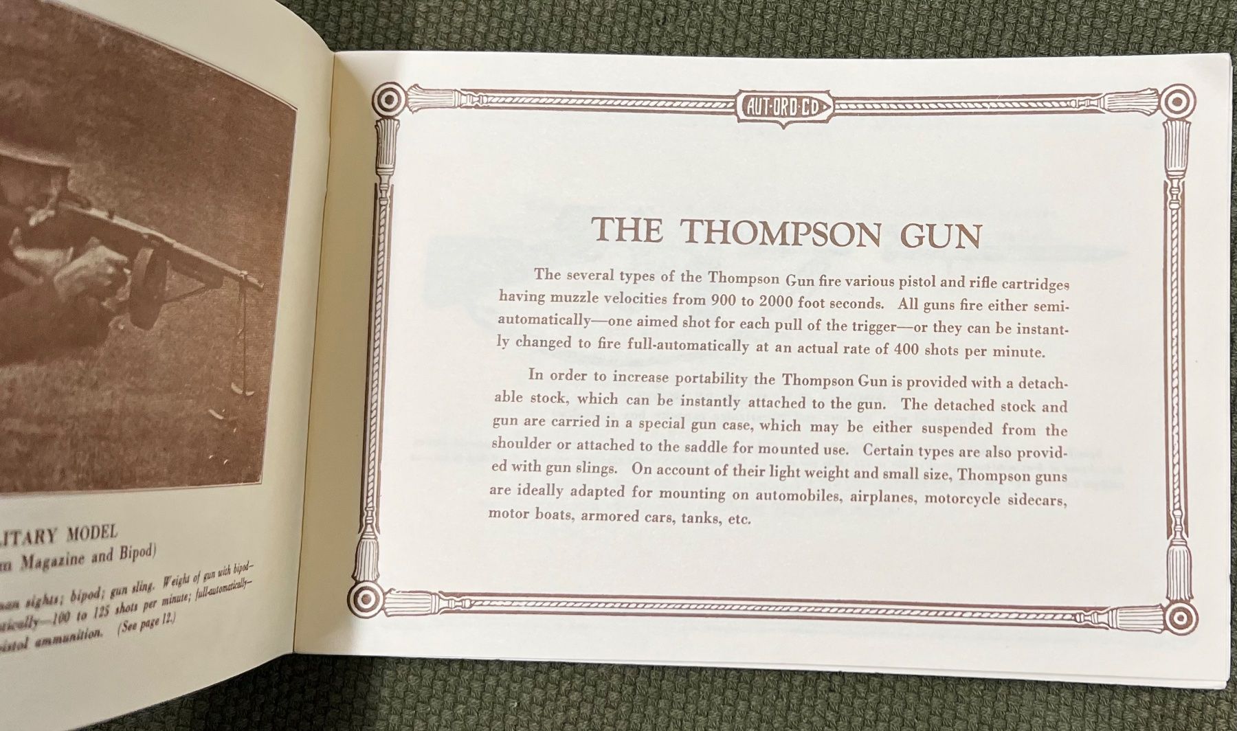 Libri: Th Thompson Gun Manual – Usato da Nyon venduto da 65d45 2