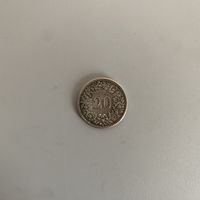 1920 Münze 20 Rappen