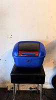 Motorrad-Topcase / Scooter-Box  blau, abschliessbar