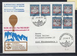 1966 Patria Brief Ballonpostgestempelt    15989