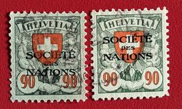 D III SDN SOCIETE DES NATIONS 23 23Z VERSCH. PAPIER 1924 GE.