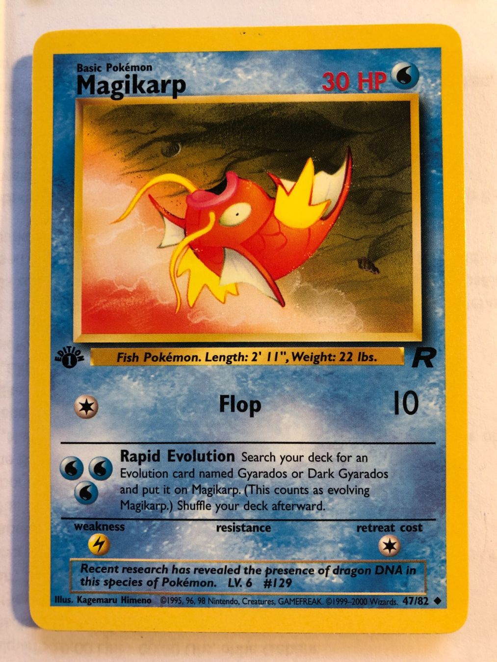 Carte collezionabili: Magikarp (unc.) Team Rocket 1st - MINT - ab 1.- – Usato da Giubiasco venduto da dan_pr8b