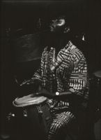 Originalfotografie (30x24 cm), Drummer, Musik, Jazz