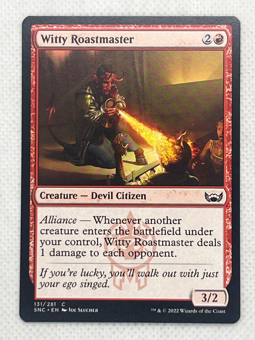 Magic The Gathering Carte collezionabili: MTG Witty Roastmaster SNC 131 Englisch Common – Usato da Hinterkappelen venduto da Kim1992