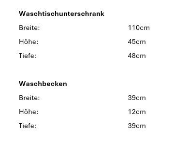 Badezimmermöbel: 068 Badmöbel, blau/grau, 110cm – Neu (gemäss Beschreibung) aus Derendingen von Meisterstuecke 7