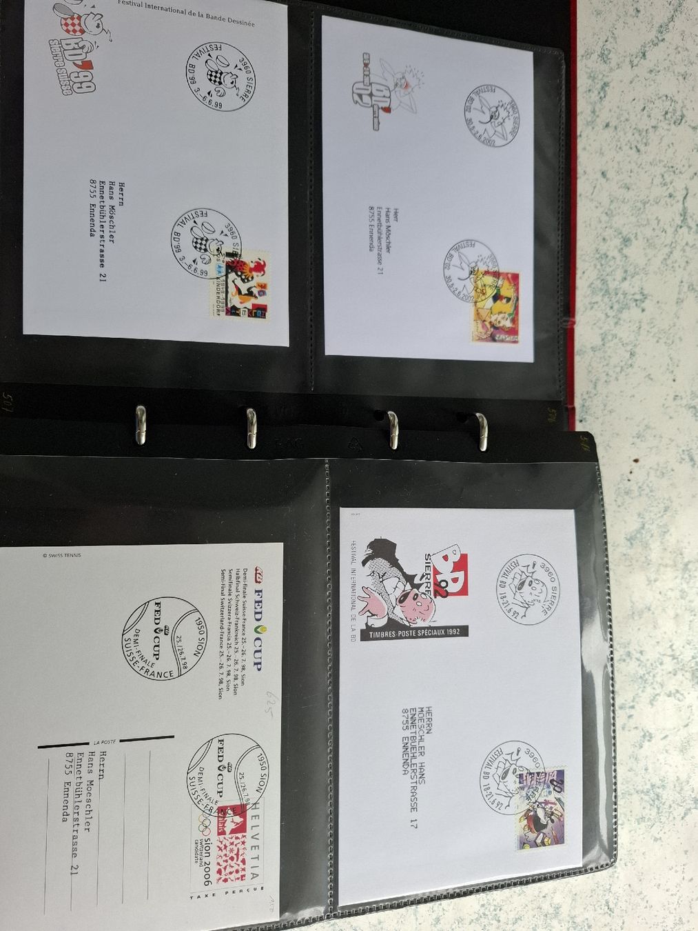 Tutti i francobolli: Briefe Sonder /Werbestempel Kt.Wallis – Usato da Glarus venduto da Strubeli0 2