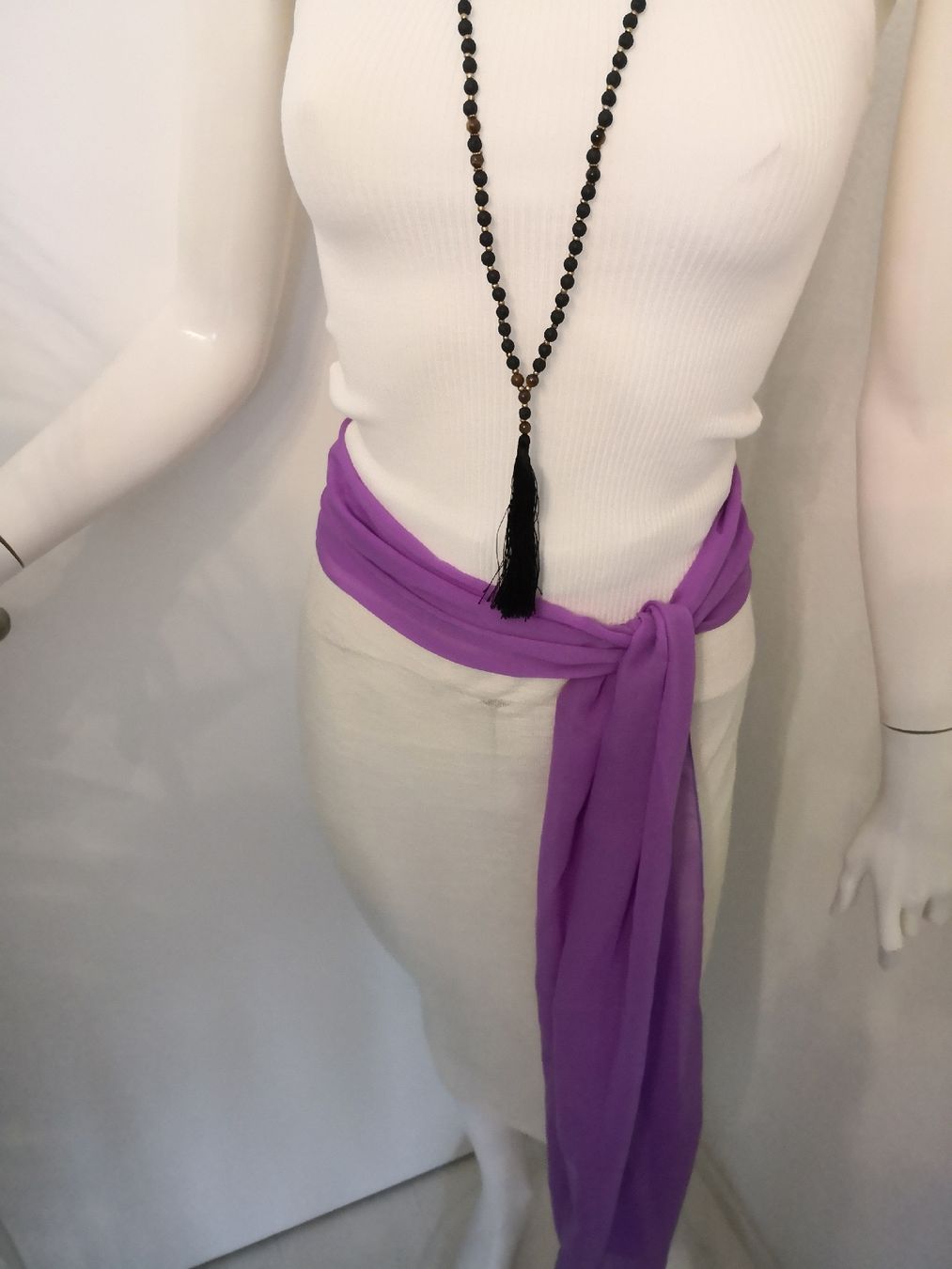 Gürtel: 🤩BOHO-CHIC CHIFFON-GüRTEL VIOLET NEU – Neu (gemäss Beschreibung) aus Olten von Naja-Twins-Twins 8