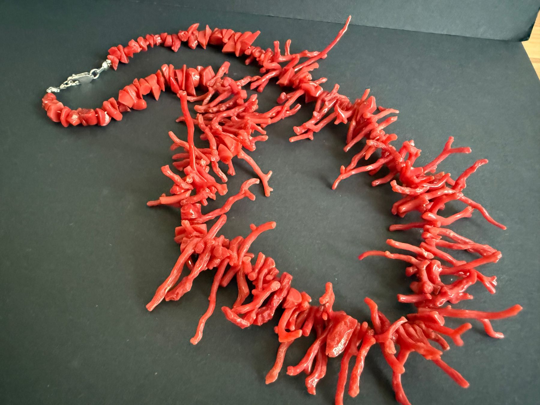 Catenine: Echte Korallen Kette mit Silber Verschluss 925 – Usato da Spiegel b. Bern venduto da Rogger72 3
