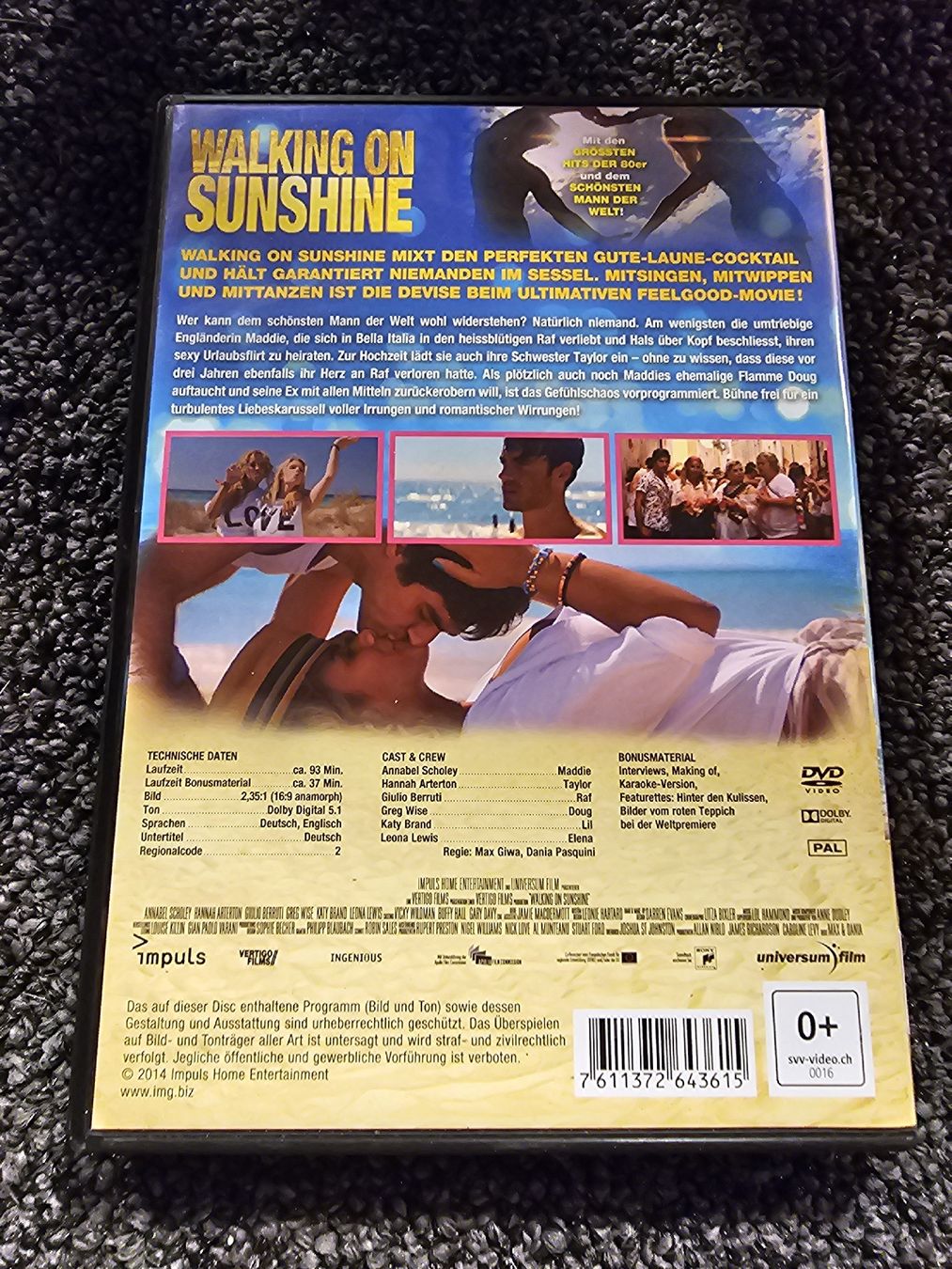 Tutti i DVDs: Walking on Sunshine (19876) – Usato da Ruswil venduto da jan_bxl5 1