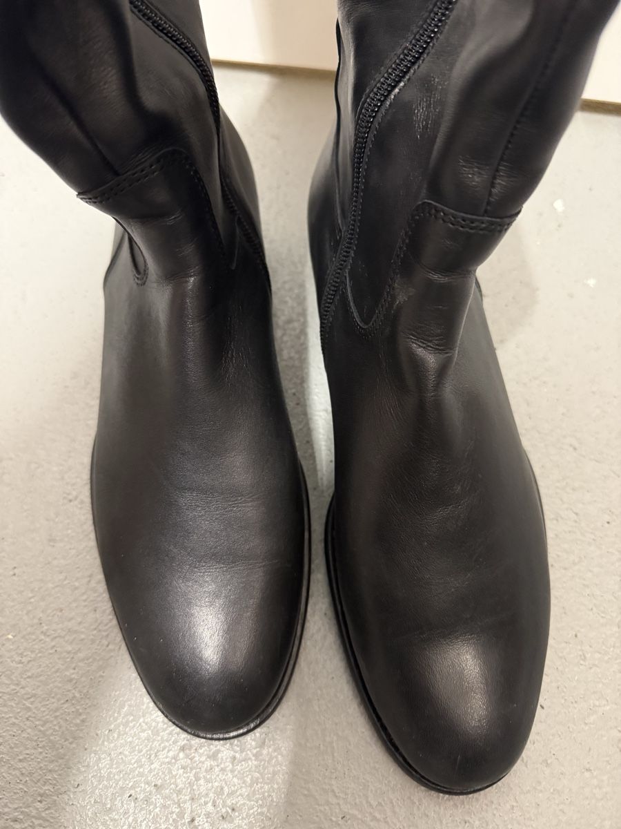 Gabor Damenschuhe: Gabor Lederstiefel, Gr. 38, Schwarz – Gebraucht aus Perlen von b.b10 2