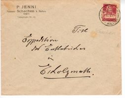 Brief, P. Jenni Sennerei Schachen bei Malters 1922