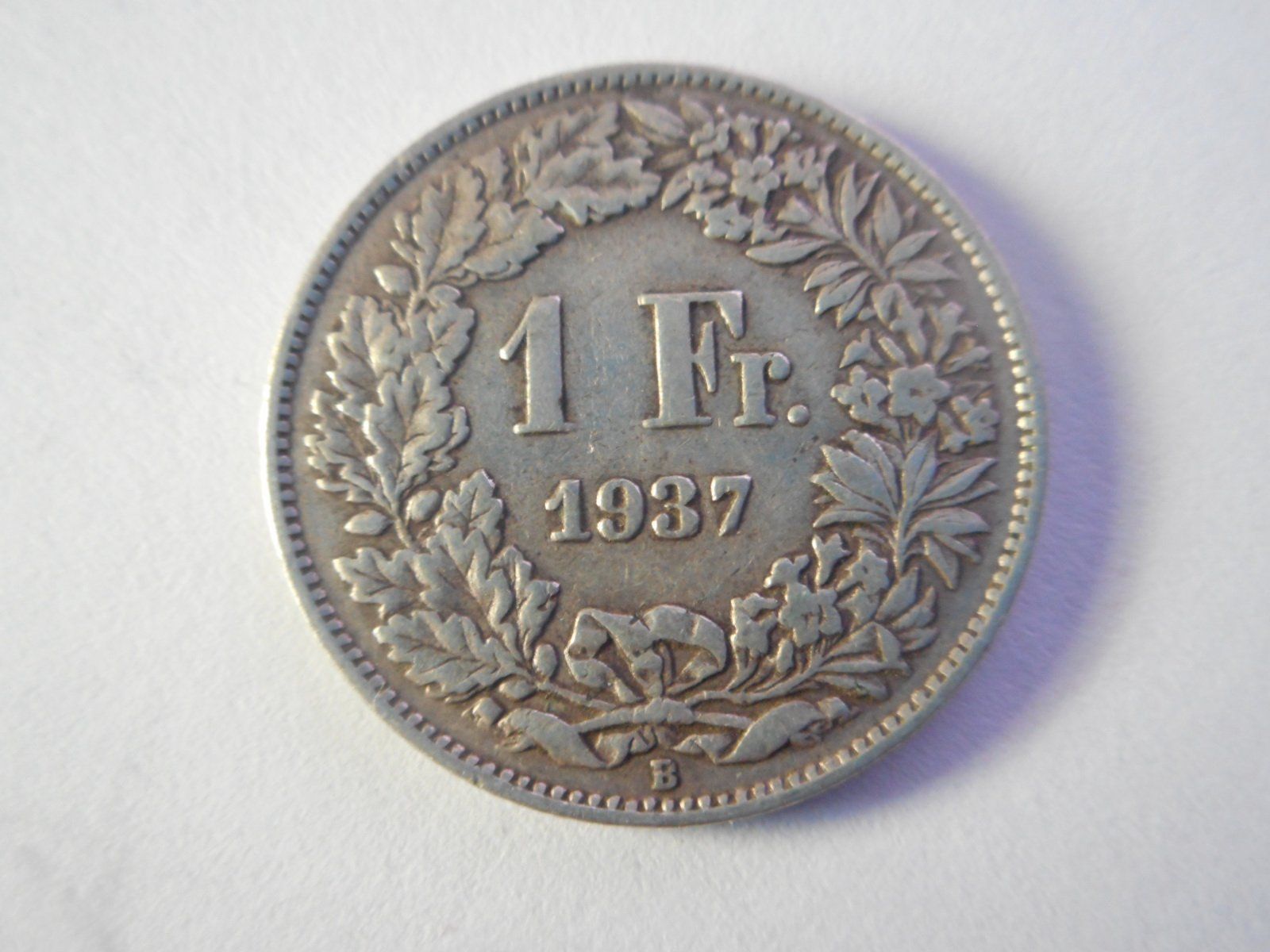 Alle Münzen: 1 Fr. 1937 silber – Gebraucht aus Kriegstetten von pizlad2010
