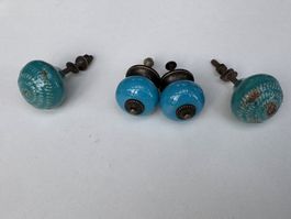 Möbelknopf Butlers  Schrankknöpfe 4 Stück blau