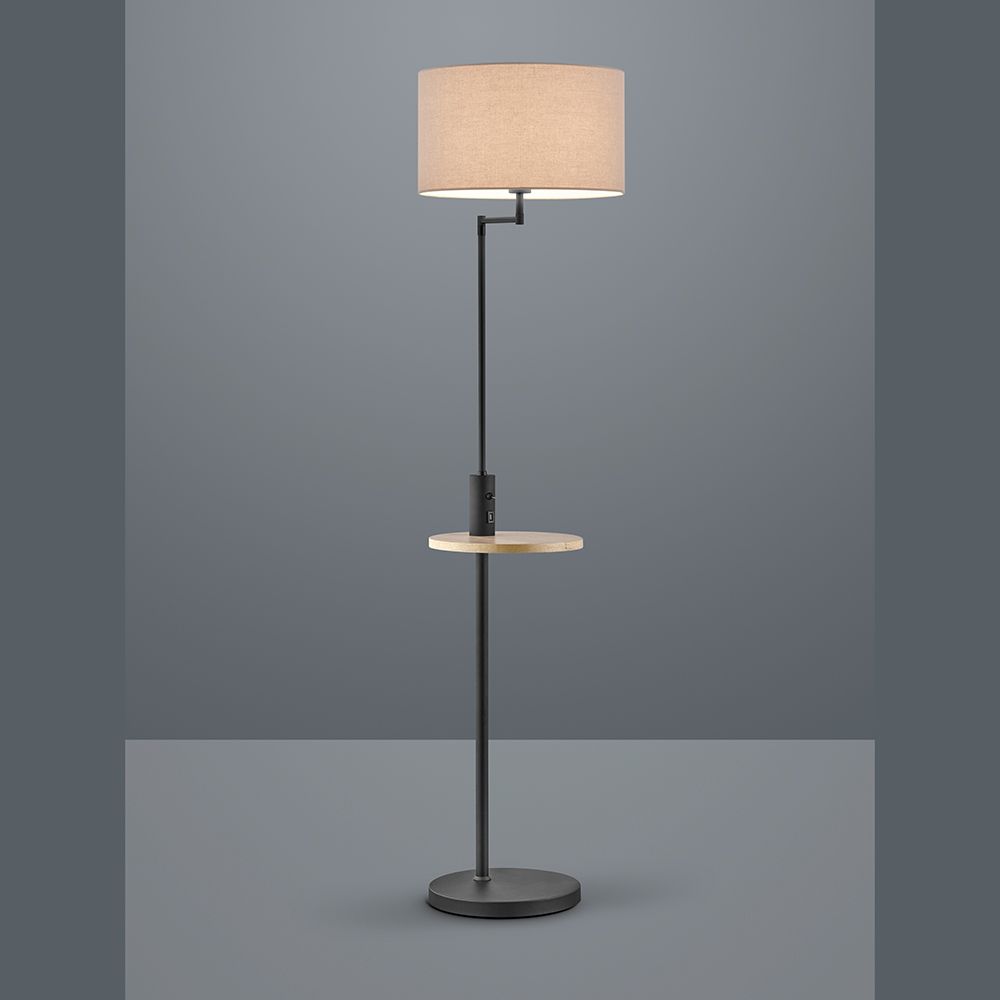 Lampade: Stehleuchte, Stoffschirm, 160 cm Höhe – Nuovo (secondo la descrizione) da Kreuzlingen venduto da Smart-Light