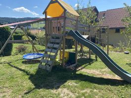 Aire de jeux enfants toboggan balançoire grimpe Smart Wing