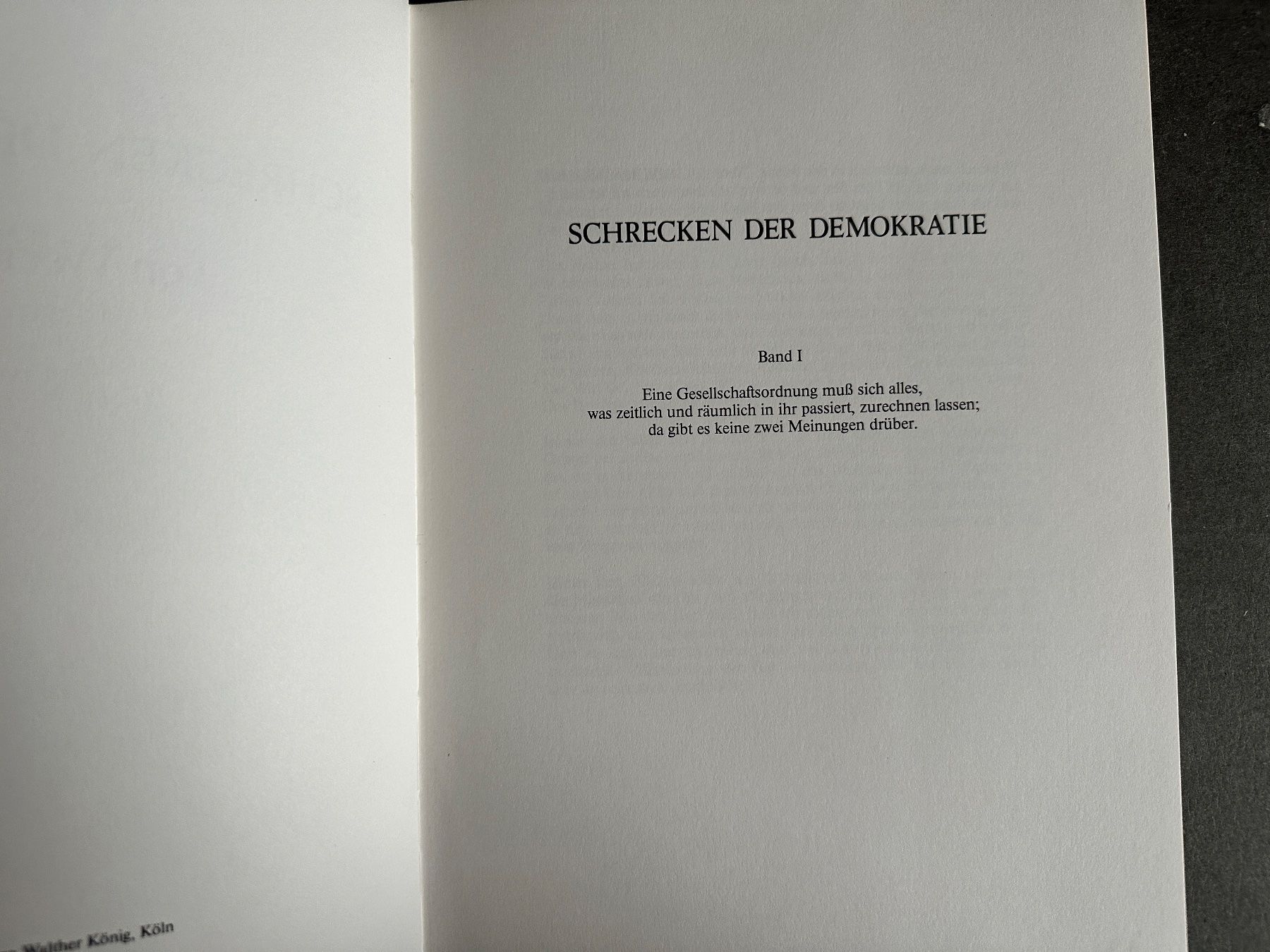 Bücher: Werner Büttner: Schrecken der Demokratie – Gebraucht aus Zürich von allp 2