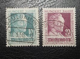 Franzö Zone Württemberg Mi-Nr. 47-48 Gestempelt