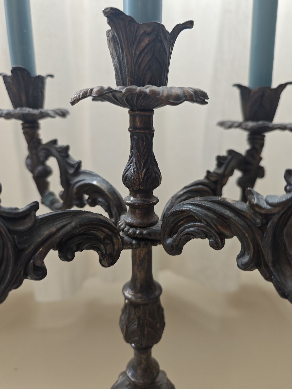 Kerzenständer: Antiker 5-armiger Kerzenständer, Bronze, Vintage – Gebraucht aus Zürich von 456666 3