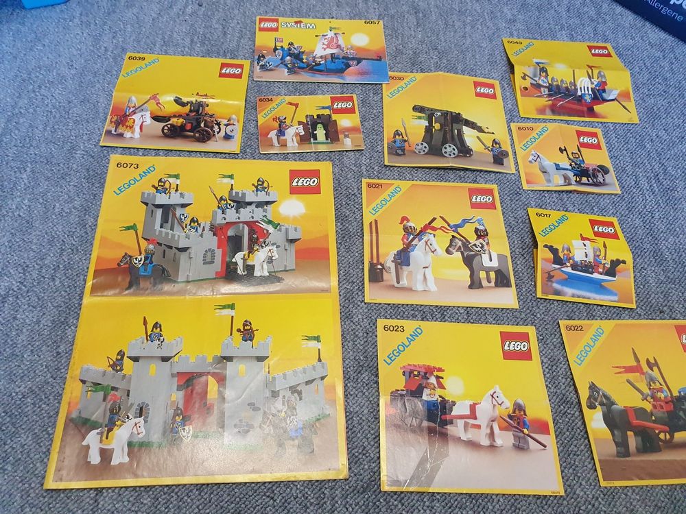 Lego Ritter / Burg Bauanleitungen ( 80er Jahre ) (Gebraucht) in ...