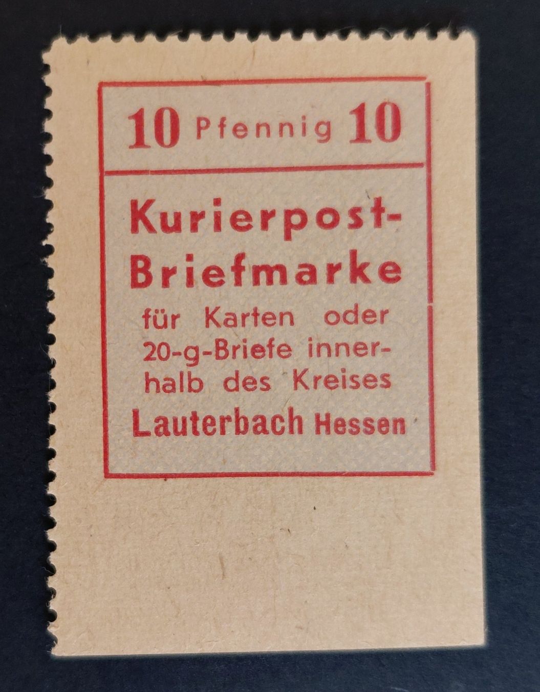 Tutti i francobolli: Kurierpost Lauterbach 1945** – Nuovo (secondo la descrizione) da Luzern venduto da qualifair