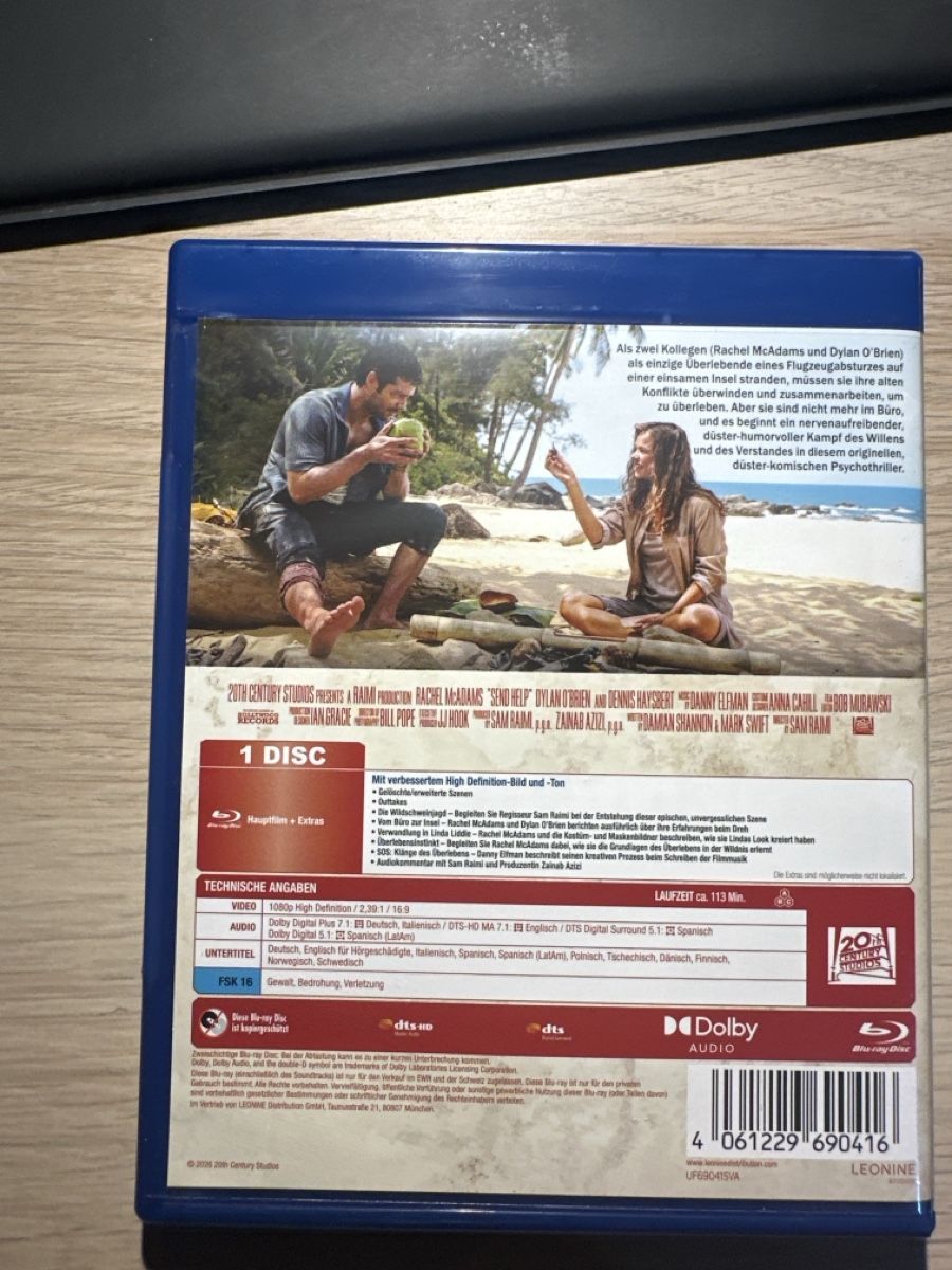 Alle DVDs: Send Help Blu-ray  – Gebraucht aus Wängi von mrpooc 1