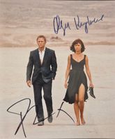 Autographe Daniel Craig Olga Kurylenko 007 James Bond