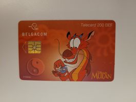 Telefonkarte Belgien "Disney"