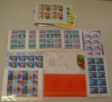 1978-2010, SAMMLUNG Bogen + Kleinbogen von 42 Stück, Ersttag