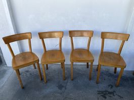 4er Set Vintage Beizenstühle Holzstühle Stil Horgen Glarus