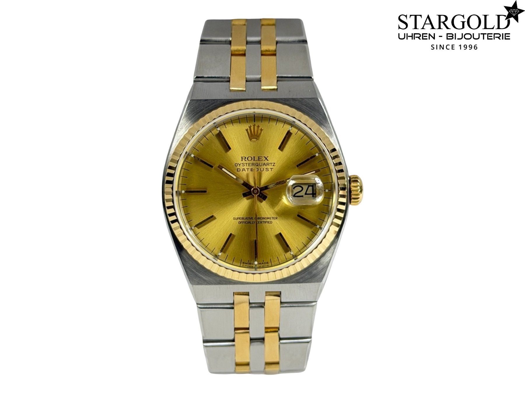 Rolex Uhren: Rolex Datejust Oysterquartz - 17013 – Gebraucht aus Zürich von Stargold-Uhren