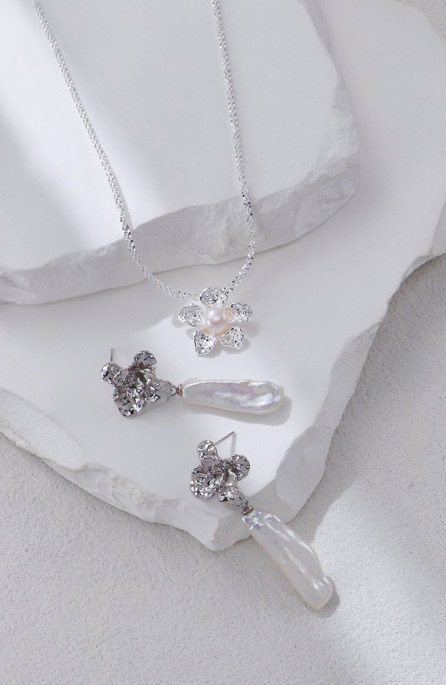 Altri gioielli: Barockperlen Schmuckset in Silber: Einzigartig & modern! – Nuovo e nell'imballaggio originale da Romoos venduto da Jewelrylover 5