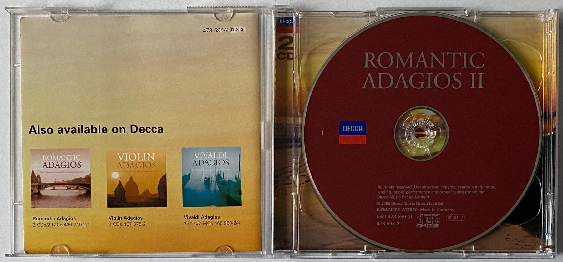 CD: Romantic Adagios ll – Usato da Flums venduto da Asquillo 2