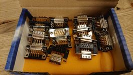 14 Stk D-Sub-Stecker 9-pol. 90° - DT09PYC/2