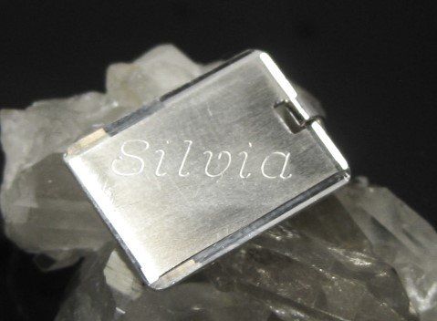 Ciondoli: Vintage Anhänger Silber 835 Name Silvia – Usato da Ermatingen venduto da Decovin 3