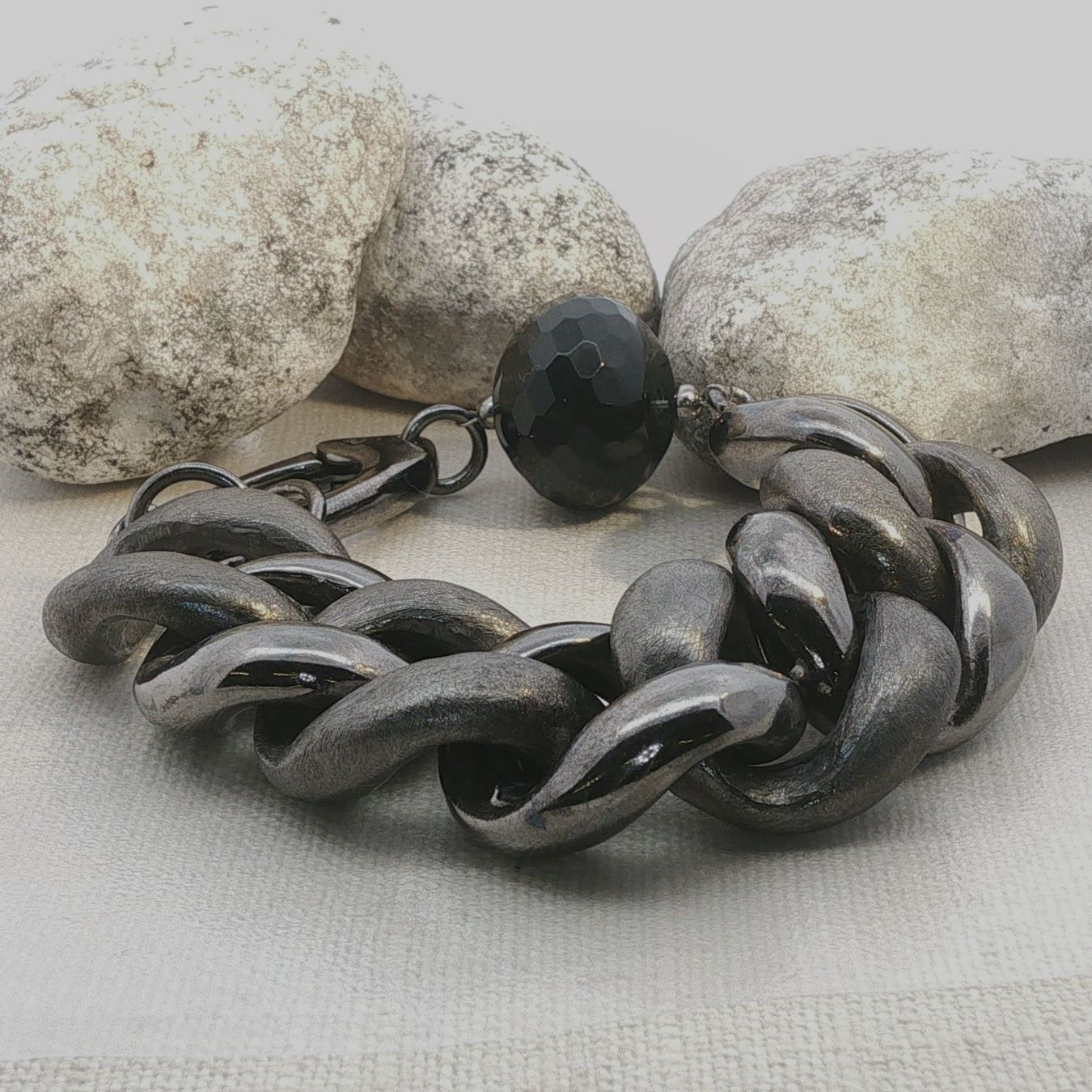 Olga Ribler Armbänder & -reifen: Statement  Armband Sterling Silber mit Onyx – Neu (gemäss Beschreibung) aus Luzern von Schmuckoutlet 4