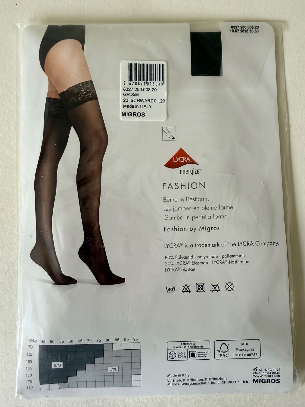 Migros Calze & Collant: Halterlose Strümpfe Spitzenabschluss, Migros, Grösse S/M – Nuovo e nell'imballaggio originale da Rudolfstetten venduto da gst_g7xl 2
