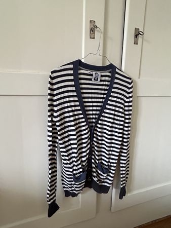Cardigan/ Jäckchen, gestreift, Gr. S. 100% Baumwolle
