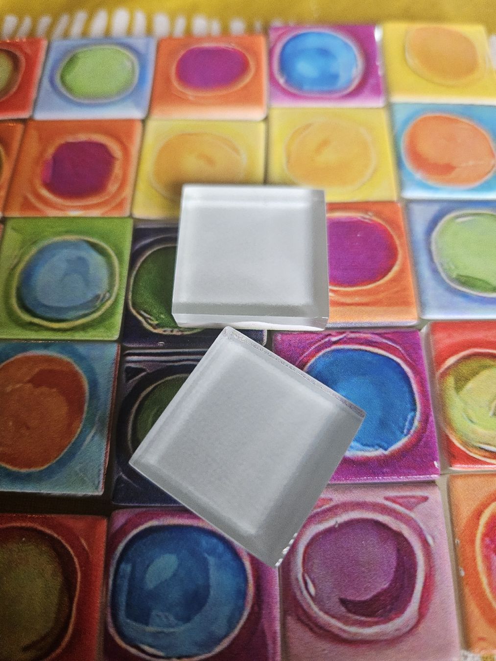 Tutte le decorazioni: 4 sachets mozaïques 2x2cm multicolore verre – Nuovo e nell'imballaggio originale da Thônex venduto da lacomtessedesfees 2