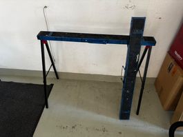 Werkbankuntergestell blau Metall klappbar ca. 100cm