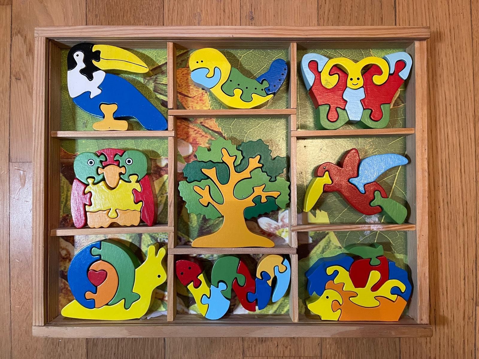 Puzzle: Holz-Puzzle diverser Tiere – Usato da Villnachern venduto da Durot