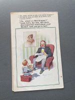 Antike Postkarte, Comic, Kinder Szene, Top Zustand!