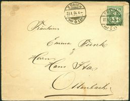 1904_Gebrauchsbrief Zürich nach Ottenbach (ZH); SBK 65B